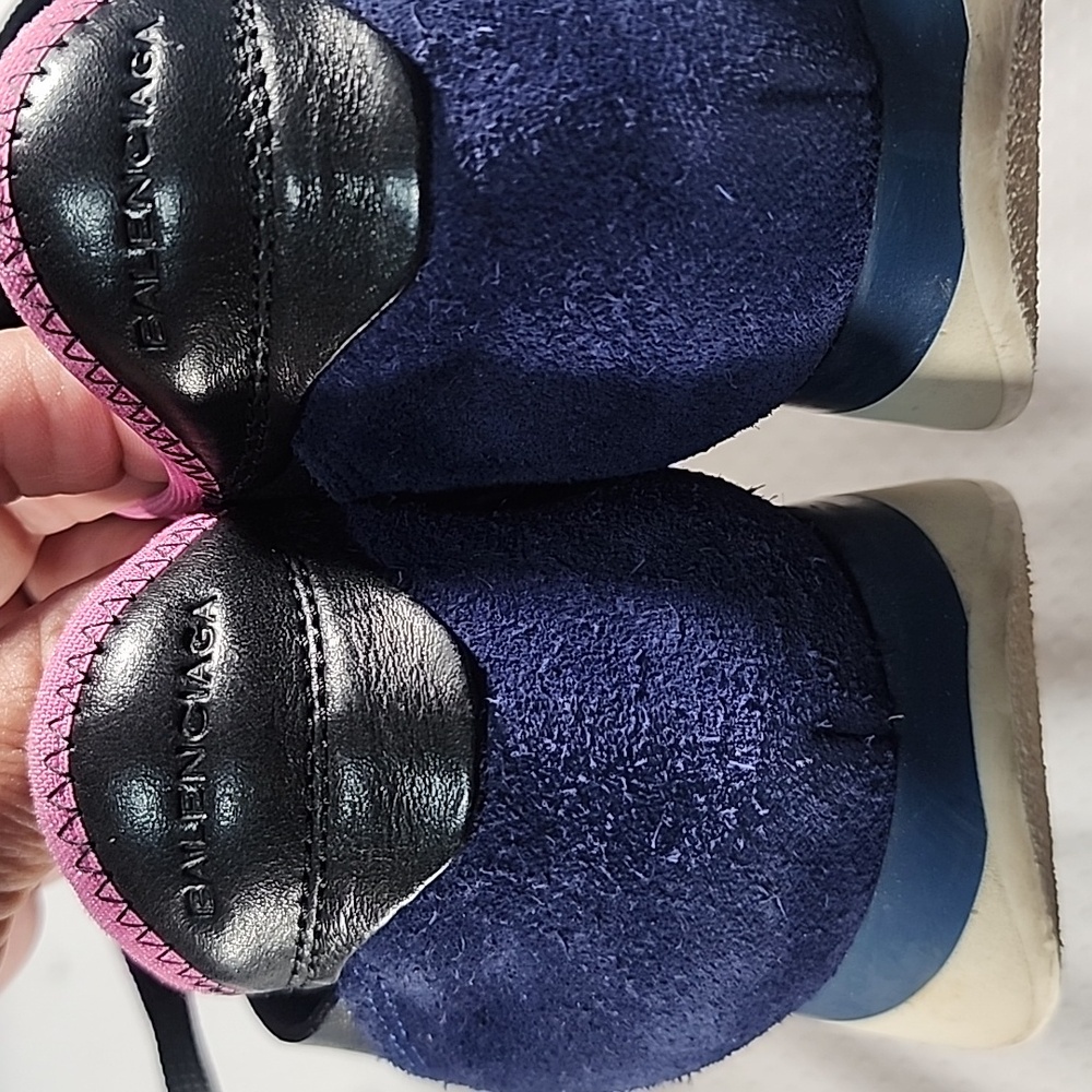 Balenciaga Black and Pink Women's Sneakers - Picture 10 of 15